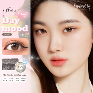 Lens 1 ngày | Kính áp tròng GIÃN TRÒNG - DAYMOOD BROWN chính hãng OLOLA | LENSFORGIRLSS
