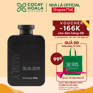  Sữa tắm gội hương nước hoa nam tính Cỏ Cây Hoa Lá 320g