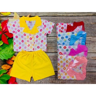 ( 3 bộ 3 màu 3 họa tiết khác nhau) Combo 3 Bộ Lụa Pijama Tay ngắn Bé