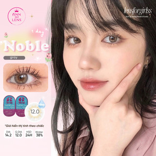 Kính áp tròng 1 NGÀY NOBLE IRIS GRAY chính hãng ANN365  | Lens cận 1 ngày | LENSFORGIRLSS