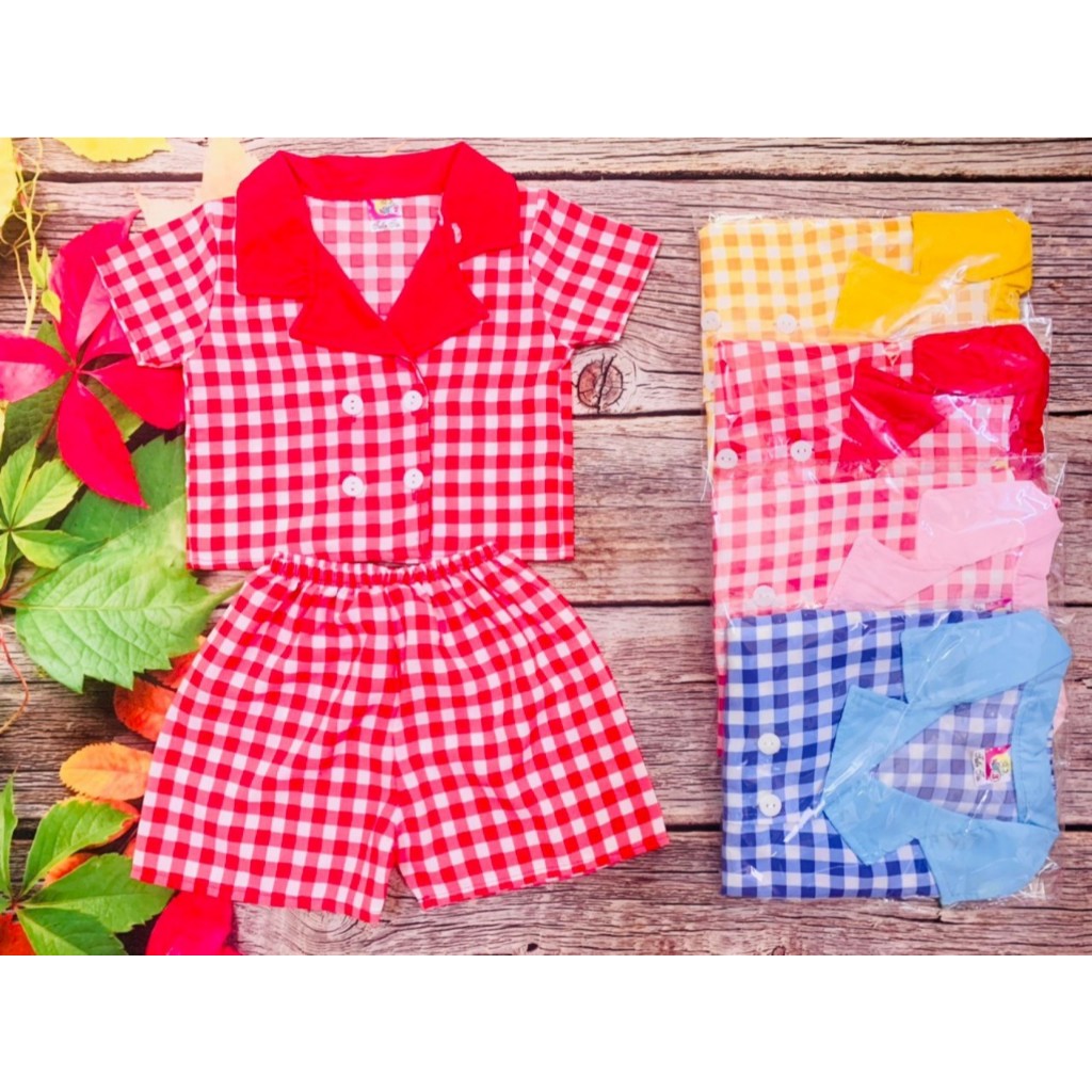 ( 3 bộ 3 màu 3 họa tiết khác nhau) Combo 3 Bộ Lụa Pijama Tay ngắn Bé