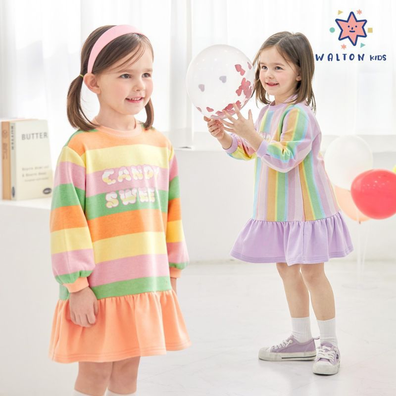 Đầm thu đông bé gái xuất Hàn