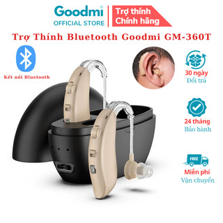 Tai Nghe Trợ Thính, Máy Trợ Thính Vành Tai Sạc Pin Cho Người Già, Người Điếc Nặng Goodmi GM-360T