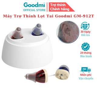 Tai nghe trợ thính, máy trợ thính sạc pin, đeo lọt tai cho người già, người điếc nặng goodmi gm-912c