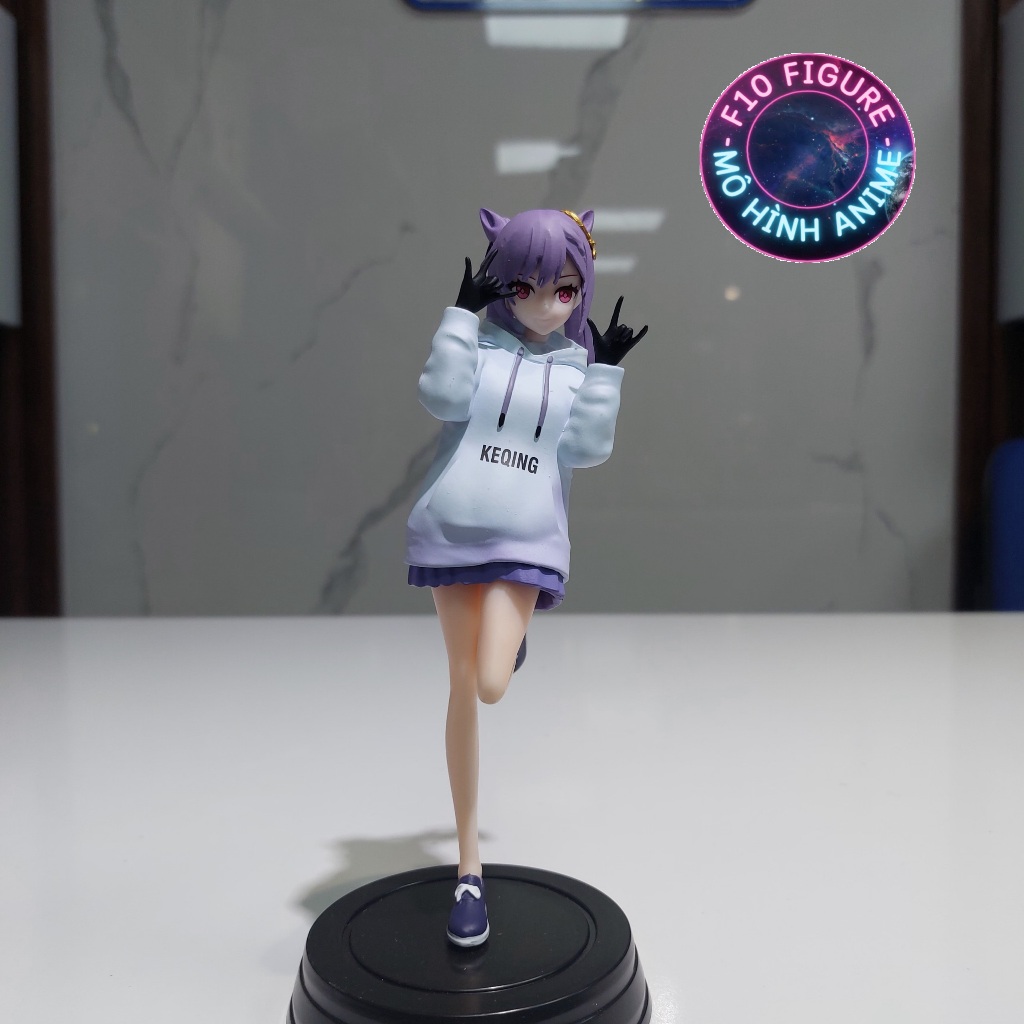 Mô Hình Nhân Vật Nữ Keqing dễ thương - Mô hình nhân vật nữ Keqing trang trí ô tô bàn làm việc cao 22