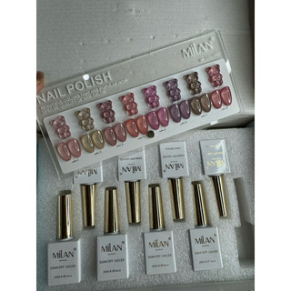 Sơn Thạch Nhũ Milan set 8chai (Tặng kèm bảng màu)
