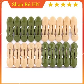 Combo 40 Kẹp quần áo củ lạc , Vỉ 20 chiếc kẹp củ lạc phơi đồ tiện ích.