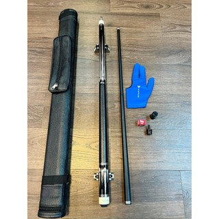 Cơ bida phủ carbon. Gậy bida ngọn mộc Tailee cá nhân. Cơ bida cá nhân lip - 3C - Pool