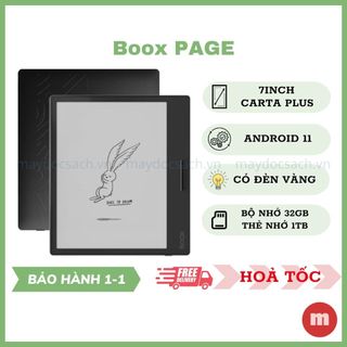 Máy đọc sách boox page | 7 inch e ink carta plus | 32gb | android 11