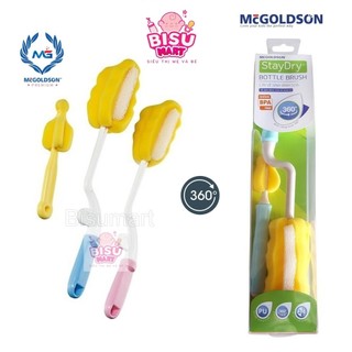 Cây cọ rữa bình sữa núm vú xoay 360 độ 2 đầu mút mcgoldson mẫu mới loại cao cấp