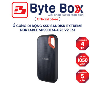Ổ cứng di động SSD Sandisk Extreme Portable SDSSDE61-G25 500GB/1TB/2TB/4TB V2 E61 1050MB/s BH 5 năm