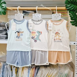 Bộ ba lỗ moon chất petit cho bé trai/bé gái