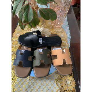 Dép nữ dép chữ H quai ngang da sần siêu bền êm chân hót hít Hàng Sẵn🔥Dép Sandal nữ chữ H Quai Ngang Đế Mềm Đế Bằng