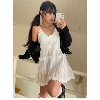 Áo váy yếm hai dây mặc 2 mặt Babydoll Hot trend 2024-2