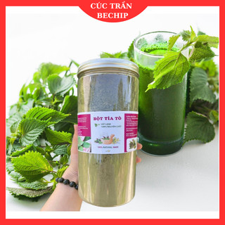 Bột tía tô sấy lạnh nguyên chất 100%, bột lá tía tô nguyên chất, thơm ngon, xịn mịn hủ 500g - CTB747