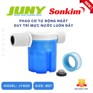  Phao Cơ Chống Tràn JUNY  SIZE: Φ27  - Tự ngắt nước khi đầy khi cấp nước cho bồn nước bể nước hồ bơi bể cá bồn cầu,. 