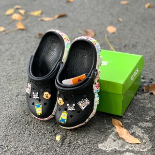 Dép sục cross duet camo nam nữ bít đầu Tặng 12 jitbitz chống thấm nước, đi mưa nắng thoải mái,đen đế trắng camo