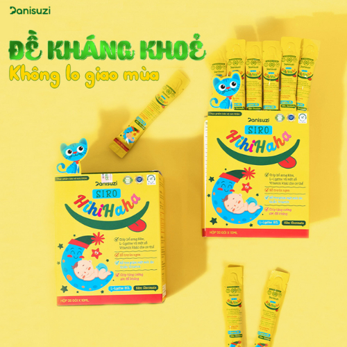 Siro ăn ngon Hihihaha Huyền Phi giúp bé ăn ngon hấp thụ tốt (30 gói x 10ml)