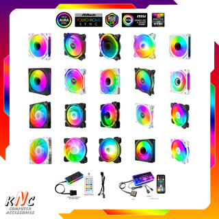 [Tổng Hợp Mẫu] Quạt Tản Nhiệt, Fan Led, Fan Case, Fan RGB Vô Cực Y1 12cm Đồng Bộ Hub Coolmoon - Hàng New
