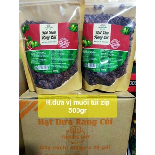 Hạt Dưa Gang Củi Trường Đạt vị muối túi zip 500gr