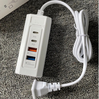 Ổ Sạc Nhanh 4 Cổng USB Type C, Ổ Cắm Sạc Điện Thoại Sạc Nhanh 20W Power Delivery An Toàn, Tiện Dụng - (Mã 002)