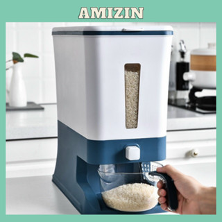 Hộp đựng gạo - Thùng đựng gạo tiện ích 10kg Hokori Việt Nhật 5338. Có cốc đong gạo. Nút bấm lấy gạo tự động.