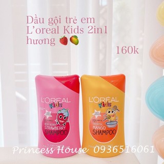 Dầu gội cho bé l'oreal kids 2in1 hương trái cây