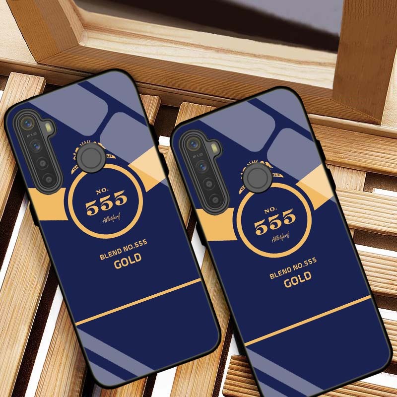 ỐP LƯNG REALME C3, REALME 5, REALME 5i, REALME 5 PRO HÌNH 555 LƯNG KÍNH CƯỜNG LỰC CAO CẤP