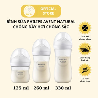 Bình Sữa AVENT Natural Bình Sữa Philips Avent Chống Đầy Hơi Chống Sặc 125ml/260ml /Chính Hãng/ Được chọn núm