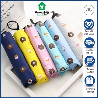 Ô dù chống nắng 2 lớp hình gấu chống tia uv