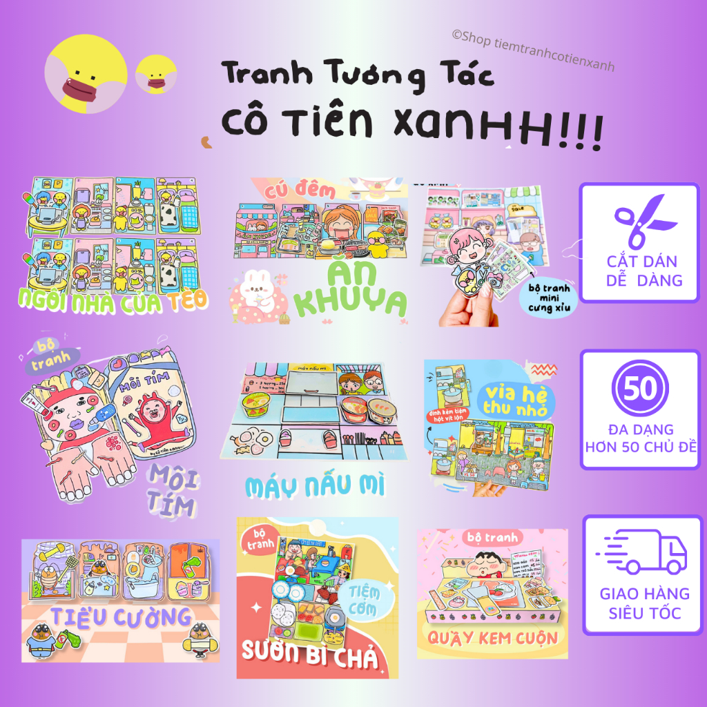 Cô tiên xanh Bộ Tranh Đồ Chơi Giấy mới nhất giá rẻ bé tèo đu idol blackpink gói card nhiều chủ đề th