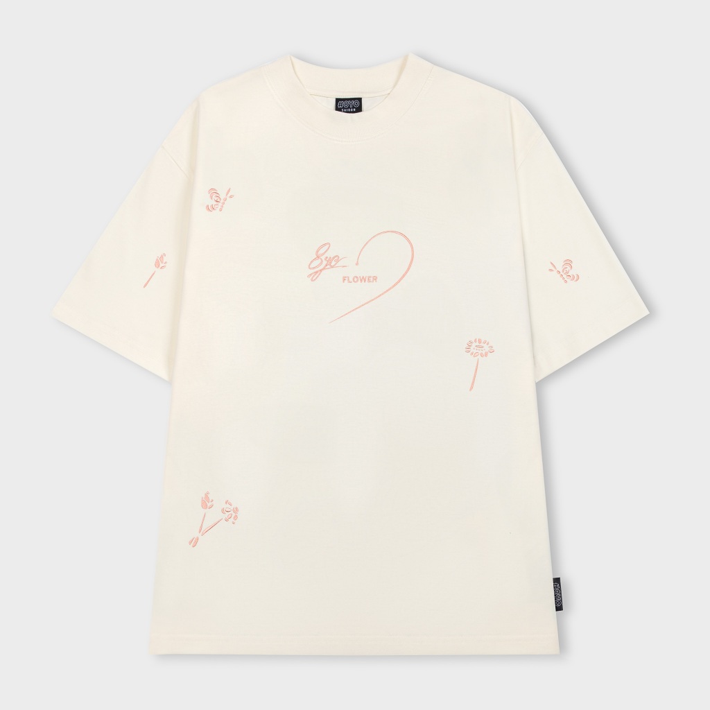 Áo Thun Thêu 8YO FLOWER Tee Cotton Mềm Mịn Mát - Áo Phông Local Brand Unisex Nam Nữ Form Rộng | BigBuy360 - bigbuy360.vn