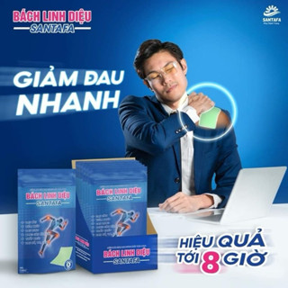 ✅[Sản phẩm mới] Miếng Dán Giảm Đau Vai Gáy, Xương Khớp, Bong Gân, Đau Do Chấn Thương Bách Linh Diệu Santafa- Hộp 5 miếng