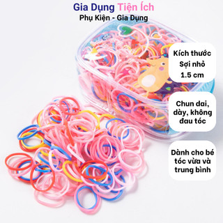 Túi khóa dây thun cột tóc,dây chun, dây nịt buộc tóc  loại siêu dày màu pastel phù hợp khi mang đi du lịch