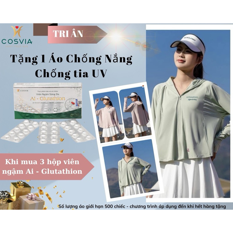 Viên ngậm trắng da AI Glutathion 100mg trắng da giảm nám sạm chống lão hoá Dr Linh Hà