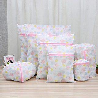 Túi Lưới Giặt Đồ Cho Máy Giặt, Túi Giặt Hoa Văn Cao Cấp Vải Mịn Dày Dặn