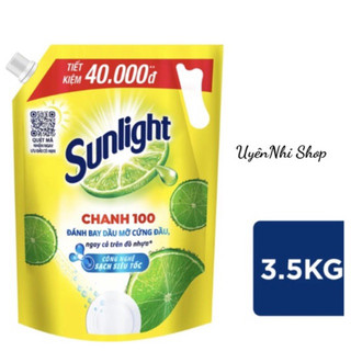 [SUNLIGHT] Nước rửa chén Sunlight trà xanh 3kg4