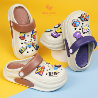 Sục Cho Bé Trai KanKanStore Dép Sục Trẻ Em Giày Lười Bản Đẹp Nhẹ Êm Chống Trơn Trượt KA103