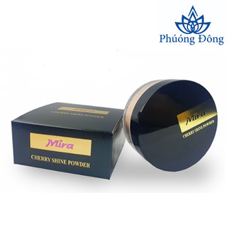 Phấn phủ dạng bột mira cherry shine powder siêu mịn kiềm dầu 10g