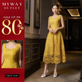 Đầm Ren Nữ My Way Dáng A Hai Dây Bản To Thanh Lịch 9MD2092