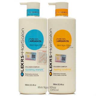 Dầu Gội Xả Olexrs Hair Salon 960ml  Tóc Khô Xơ Hư Tổn Gàu Ngăn Rụng Tóc