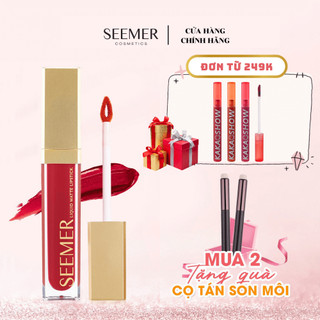 Son kem SEEMER mịn lì không lộ vân môi, dưỡng môi mềm dung tích 7ml phiên bản có gương đèn led