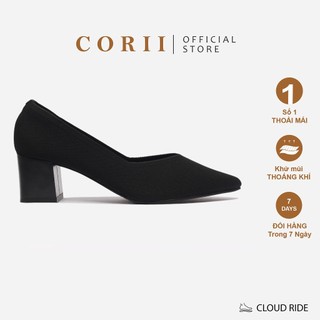 CORII - Giày Bít Cao Gót Mũi Nhọn The Glamour 2.0 Thời Trang và Thoải Mái Nhất - CR04GM1 Đen