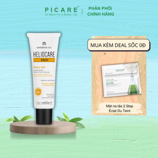 Kem chống nắng dạng gel dưỡng ẩm phổ rộng Heliocare 360 Water Gel Sunscreen Long Lasting Hydration SPF50+ 50ml