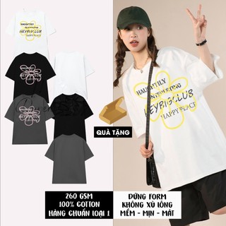 Áo local brand đẹp không xù lông áo phông local brand dày mịn áo thun nữ mát HB002