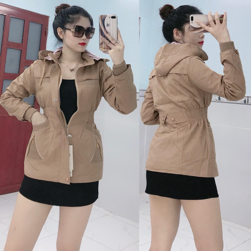ÁO KHOÁC KAKI 2 LỚP DÁNG DÀI CAO CẤP BÊN TRONG LÓT GIÓ