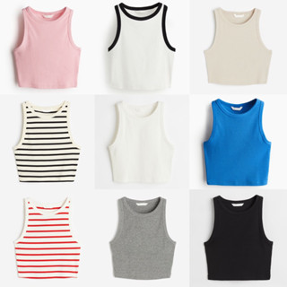 Áo ba lỗ nữ dáng croptop HM auth