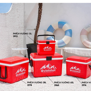  Phích đá vuông16L 24L 38L Mẫu Mới Thùng đựng đá giữ nhiệt lạnh lên tới 24 tiếng hàng loại1 