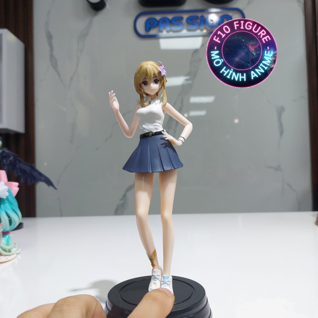 Mô Hình Nhân Vật Nữ Keqing Búp Bê - Mô hình nhân vật nữ Keqing trang trí ô tô bàn làm việc cao 22cm