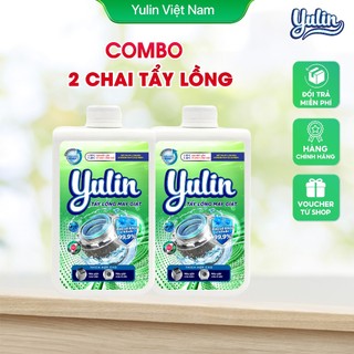 Combo 2 siêu tẩy vệ sinh máy giặt yulin 300g, loại bỏ các cặn bẩn, nấm mốc